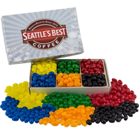 Rectangle Custom Candy Box with Corporate Color Jelly Beans